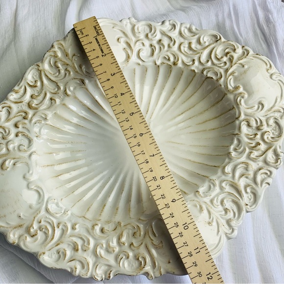 Ceramic Victorian Soup/ Salad Serving Bowl hand made in Italy - Picture 5 of 7